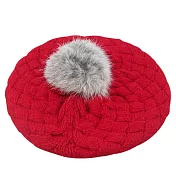 【iSFun】鬆軟棉織＊兒童貝蕾帽 紅