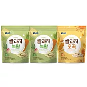 【BEBECOOK 寶膳】韓國 嬰幼兒米棒 3入組(穀物x1、蔬菜x2)