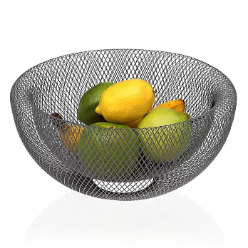 《VERSA》雙網鏤空水果籃(鐵灰) | 水果盤 水果籃