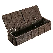 《VERSA》長方附蓋編織收納籃(棕) | 整理籃 置物籃 儲物箱