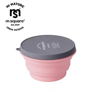 m square 新色折疊碗 L (二入)超值價 粉色x2
