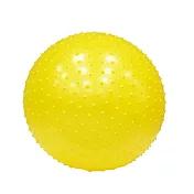 Fun Sport 樂波兒-核心訓練健身球（65cm顆粒按摩防滑款）附打氣筒-（抗力球/彈力球/運動球/復健球） 舒活黃