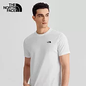The North Face 男 FOUNDATION S/S - AP 短袖上衣-NF0A4UAMFN4 S 白