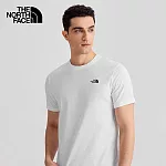The North Face 男 FOUNDATION S/S - AP 短袖上衣-NF0A4UAMFN4 L 白