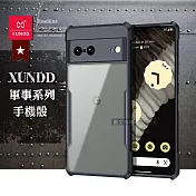 XUNDD訊迪 軍事防摔 Google Pixel 7 鏡頭全包覆 清透保護殼 手機殼(夜幕黑)