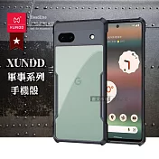 XUNDD訊迪 軍事防摔 Google Pixel 6a 鏡頭全包覆 清透保護殼 手機殼(夜幕黑)