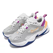 Nike 休閒鞋 Wmns M2K Tekno 灰 白 橘黃 紫 復古 老爹鞋 女鞋 AO3108-018 23cm GREY/PURPLE
