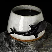 QUALY 鯨鯊手工陶瓷杯 (釉亮白)