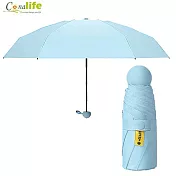 [Conalife] 迷你晴雨兩用折疊口袋傘 (1入) - 藍