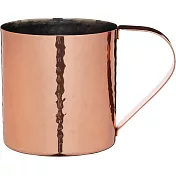 《KitchenCraft》錘紋不鏽鋼馬克杯(銅550ml) | 水杯 茶杯 咖啡杯 露營杯 不銹鋼杯