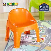【台灣KEYWAY】RD718 QQ兒童椅凳(大)- 橘