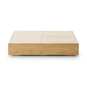 【MUJI 無印良品】橡木床架用床下收納盒用蓋/聚酯棉麻混