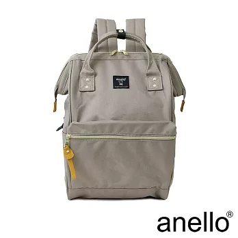 anello 新版基本款2代R系列 防潑水強化 經典口金後背包 Regular size- 奶茶色