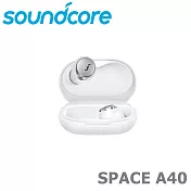 Soundcore Space A40 SGS認證 自適應降噪 50小時長續航 主動降噪藍芽真無線耳機 公司貨保固2年 鉑銀白