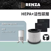RENZA濾網 適用Honeywell HPA830WTW 小氛機 可替代 HRFJ830 HEPA+活性碳二合一濾網