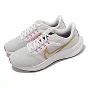 Nike 慢跑鞋 Wmns Air Zoom Pegasus 39 女鞋 運動鞋 小飛馬 白 金 DH4072-104 23cm WHITE/GOLD