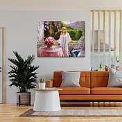 【御畫房】陽光花園 國家一級畫師手繪油畫60×80cm VF-159 (客製商品)