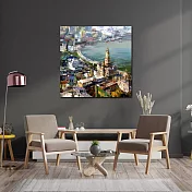 【御畫房】城市印象 國家一級畫師手繪油畫80×80cm VF-167 (客製商品)