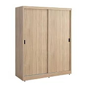 IDEA-MIT寢室傢俱5x7尺滑門衣櫃 暖棕原木