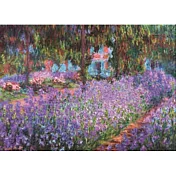 【台製拼圖】莫內-花園裡的鳶尾花 520片 K25-010 名畫系列