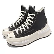 Converse 帆布鞋 Run Star Legacy CX 男鞋 女鞋 皮革 黑 奶油底 厚底 增高 A05112C 22.5cm BLACK/WHITE
