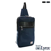 Lynx - 美國山貓菁英簡約時尚超輕量側背胸包單肩包 - 共二色 藍色