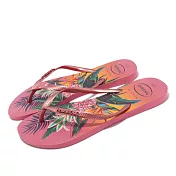 Havaianas 拖鞋 Slim Tropical Flip Flops 女鞋 粉色 熱帶風 鳳梨 人字拖鞋 夾腳拖 41221117600W