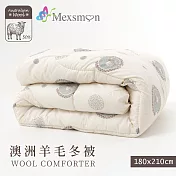 【Mexsmon 美思夢】台灣製 50%羊毛被 180x210cm(1入)
