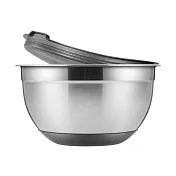 《tescoma》附蓋止滑深型打蛋盆(1.5L) | 不鏽鋼攪拌盆 料理盆 洗滌盆 備料盆