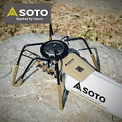 日本SOTO 30週年紀念穩壓迷你蜘蛛爐(沙色) ST-AS310DY
