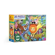 eeBoo 拼圖 - 大貓咪 BIG CATS 20 Piece Puzzle(20片)