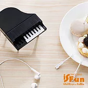 【iSFun】創意餐廚*鋼琴鍵甜點水果叉子 黑