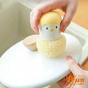 【iSFun】勤奮小雞*清潔鍋具餐具洗碗刷+刷球5個 黃