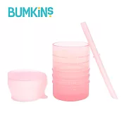 Bumkins 白金矽膠吸管杯 (粉色)