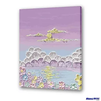 [HOMEHERE] DIY數字油畫/ 紫羅蘭的天空
