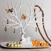 【iSFun】鹿角樹枝＊創意歐式飾品收納掛架/小號 白色
