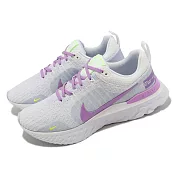 Nike 慢跑鞋 Wmns React Infinity Run FK 3 女鞋 白 紫 運動鞋 DZ3016-100