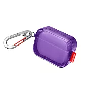 Skinarma日本潮牌 AirPods Pro 2 Saido 螢光冰塊防摔保護殼(附掛鉤) 紫色
