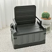 【H&R安室家】多功能座椅摺疊箱/露營裝備收納箱BNF96