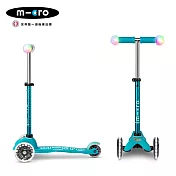 【Micro】兒童滑板車Mini Deluxe Magic LED發光輪(2-5歲) - 多款可選 土耳其藍