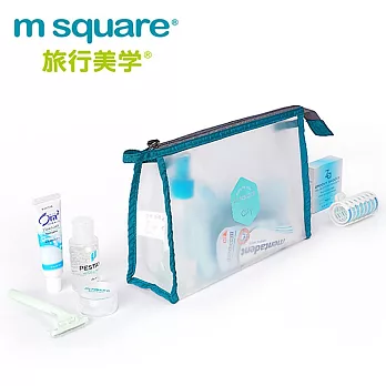 m square 城市系列防水化妝包 深藍色