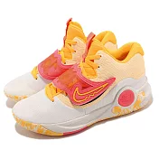 Nike 籃球鞋 KD Trey 5 X EP 白 橘 魔鬼氈 杜蘭特 氣墊 平民版 DJ7554-100