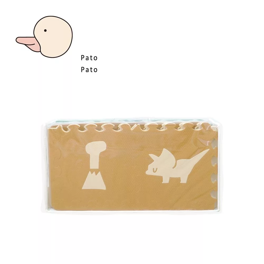 Pato Pato 動物巧拼地墊30x30x2cm 16入組(附提袋) - 叢林恐龍