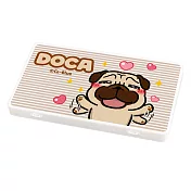 【Doca 豆卡頻道】隨身口罩收納盒 豆卡頻道 收納盒 零錢收納 發票收納 (18.4*10.4*1.5cm) 八寶