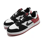 Nike 滑板鞋 SB Alleyoop 白 黑 紅 低筒 男鞋 麂皮 運動鞋 CJ0882-102