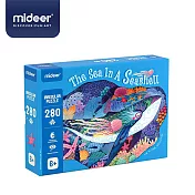 《MiDeer》-- 鯨魚藝術拼圖(280片) ☆