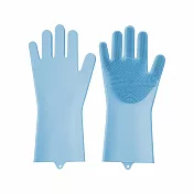 【E.dot】魔術清潔矽膠手套 藍色