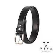 【VOVA】台灣總代理 品味紳士復古休閒皮帶-黑色/VA007-001-BK