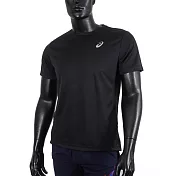 Asics [2031E355-001] 男 短袖 上衣 運動 訓練 慢跑 吸濕 快乾 柔軟 舒適 亞瑟士 黑