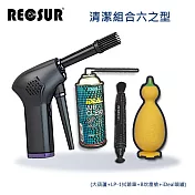 Recsur 清潔組合六之型(大葫蘆-L+LP-1+B吹塵槍+噴罐)